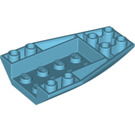 LEGO Medium Azure Wedge 6 x 4 Triple Curved Inverted (43713)