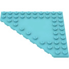 LEGO Azzurro medio Cuneo Piastra 10 x 10 senza Angolo senza Bottoncini al centro (92584)