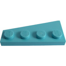 LEGO Medium Azure Wedge Plate 2 x 4 Wing Right (41769)