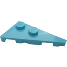 LEGO Medium Azure Wedge Plate 2 x 4 Wing Right (65426)