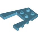 LEGO Medium Azure Wedge Plate 4 x 4 with 2 x 2 Cutout (41822 / 43719)