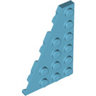 LEGO Medium Azure Wedge Plate 4 x 6 Wing Left (48208)