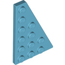 LEGO Medium azuurblauw Wig Plaat 4 x 6 Vleugel Rechtsaf (48205)