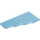 LEGO Medium azuurblauw Wig Plaat 6 x 12 Vleugel Links (3632 / 30355)