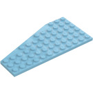 LEGO Medium azuurblauw Wig Plaat 6 x 12 Vleugel Rechts (30356)