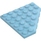 LEGO Azure Moyen Pièce de monnaie assiette 6 x 6 Pièce de monnaie (6106)