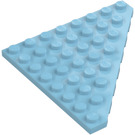 LEGO Mittleres Azur Keil Platte 8 x 8 Ecke (30504)