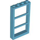 LEGO Azure moyen Fenêtre 1 x 4 x 6 Cadre avec Trois Panes (46523 / 57894)
