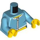 LEGO Mittleres Azure Woman - Medium Azure oben Minifig Torso (973 / 76382)