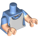 LEGO Medium blå Alice Minifig Torso (973 / 16360)