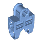 LEGO Medium Blue Ball Connector with Perpendicular Axleholes and Vents and Side Slots (32174)