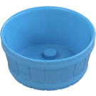 LEGO Medium Blue Barrel 4.5 x 4.5 with Axle Hole (64951)