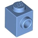 LEGO Medium blauw Steen 1 x 1 met Stud Aan een Kant (87087)