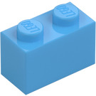 LEGO Medium blauw Steen 1 x 2 met buis aan de onderzijde (3004 / 93792)