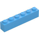 LEGO Medium Blue Brick 1 x 6 (3009 / 30611)