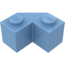 LEGO Medium Blue Brick 2 x 2 Facet (87620)