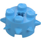 LEGO Medium Blue Brick 2 x 2 Round with Spikes (27266)