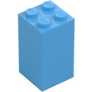 LEGO Mittelblau Stein 2 x 2 x 3 (30145)