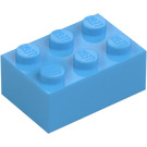 LEGO Medium Blue Brick 2 x 3 (3002)