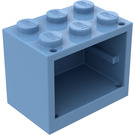 LEGO Medium blauw Kast 2 x 3 x 2 met volle noppen (4532)