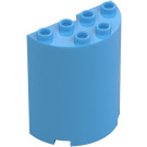 LEGO Medium Blue Cylinder 2 x 4 x 4 Half (6218 / 20430)