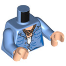 LEGO Medium blauw Dr. Grace Augustine Minifig Torso (973 / 76382)