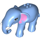 LEGO Medium blauw Elephant met Tusks en Pink Oren (67419)