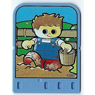 LEGO Mittelblau Explore Story Builder Card Farmyard Fun mit boy mit water Eimer Muster (43983)