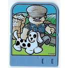 LEGO Mittelblau Explore Story Builder Card Farmyard Fun mit farmworker mit Hund Muster (43988)