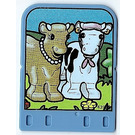 LEGO Mittelblau Explore Story Builder Card Farmyard Funn mit 2 cows Muster (43985)