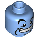 LEGO Medium Blue Genie Minifigure Head (Recessed Solid Stud) (3626 / 26214)