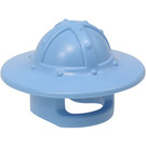 LEGO Mittelblau Helm mit Kinnschutz und Broad Brim (15583 / 30273)