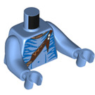 LEGO Medium blauw Jake Sully - Na’vi Minifig Torso (973 / 99114)