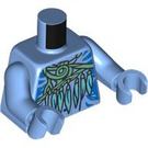 LEGO Bleu moyen Kiri Minifig Torse (973 / 76382)