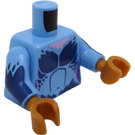 LEGO Medium Blue Minifig Torso Harpy (973)