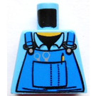 LEGO Medium blauw Minifig Torso zonder armen met Decoratie (973)