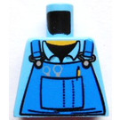 LEGO Medium blauw Minifiguur Torso zonder armen met Decoratie (973)