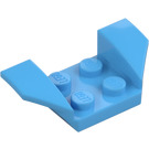 LEGO Medium blauw Spatbord Plaat 2 x 2 met Flared Wiel Arches (41854)