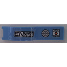 LEGO Medium blauw Spatbord Tegel 1 x 4.5 met 'ENgyne' en 'EYEWEAR' Sticker (50947)
