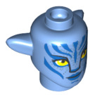 LEGO Medium Blue Neytiri Minifigure Head with Ears (100714)