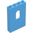 LEGO Medium blå Panel 1 x 4 x 5 med Vindu (60808)