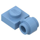 LEGO Medium blauw Plaat 1 x 1 met Klem (Dikke ring) (4081 / 41632)