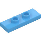 LEGO Medium blauw Plaat 1 x 3 met 2 Noppen (34103)