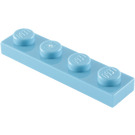 LEGO Bleu moyen assiette 1 x 4 (3710)