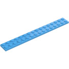 LEGO Medium Blue Plate 2 x 16 (4282)