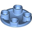 LEGO Mittelblau Platte 2 x 2 Runden mit Gerundet Unterseite (2654 / 28558)