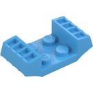 LEGO Mellanblå Platta 2 x 2 med Upphöjd Grilles (41862)