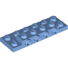 LEGO Medium blauw Plaat 2 x 6 x 0.7 met 4 Studs Aan Kant (72132 / 87609)