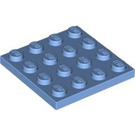 LEGO Medium blauw Plaat 4 x 4 (3031)