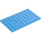 LEGO Mittelblau Platte 6 x 10 (3033)